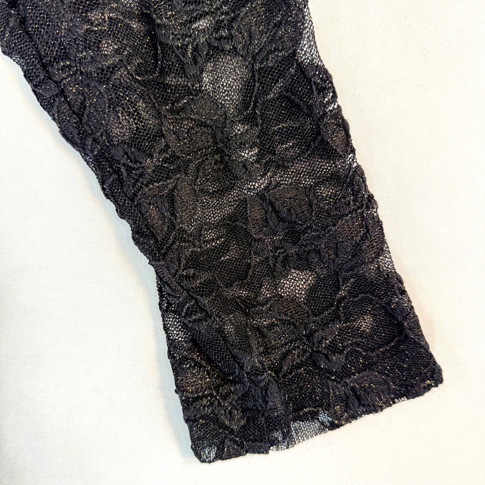 Coldwater Creek Black Lace Sheath Dress Women's 6 Wedding Guest Formal Elegant - Picture 4 of 12